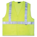 S15 Aware Wear ANSI Class 2 Hi-Viz Lime Mesh Hook & Loop Vest (2X-Large)